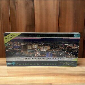 Las Vegas Nevada Puzzle Panoramic Glow In The Dark 750 Pieces New